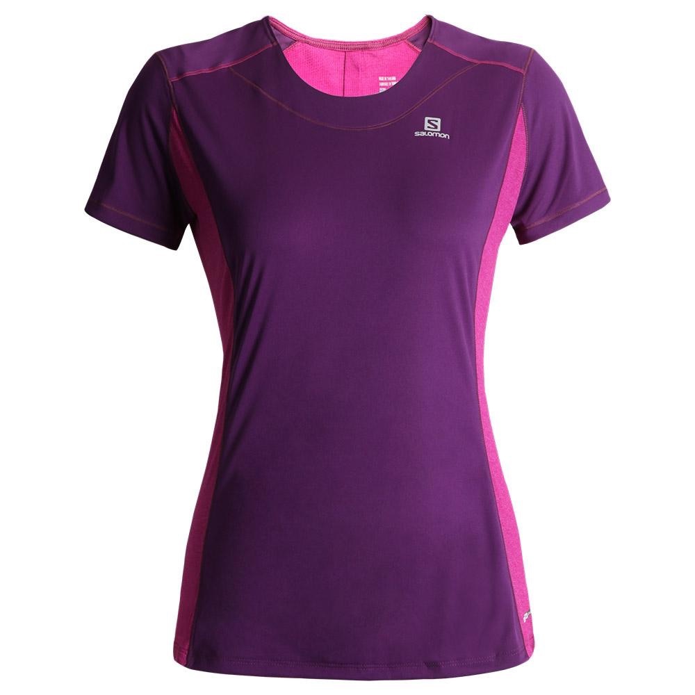 Salomon Women's Agile SS Tee Size XL Trail Running Sweat Wicking Activewear